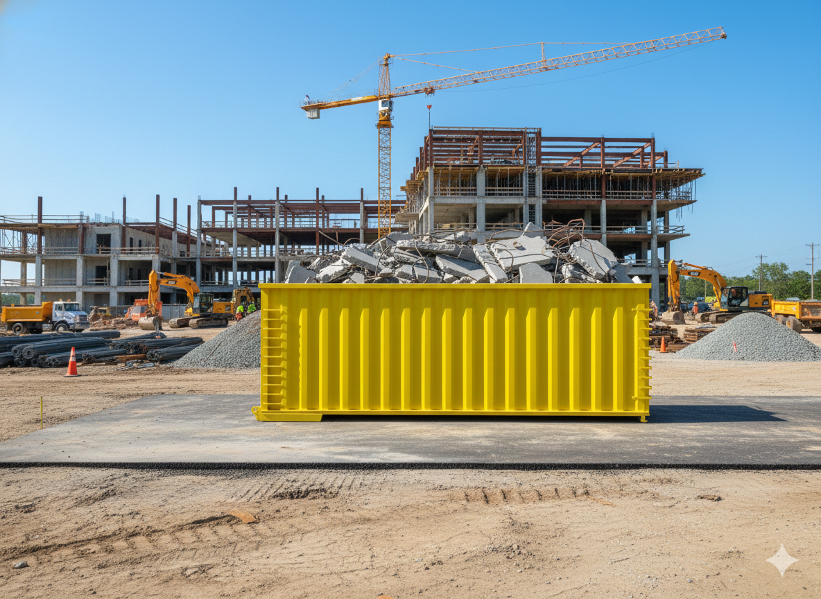 Commercial waste dumpster rental